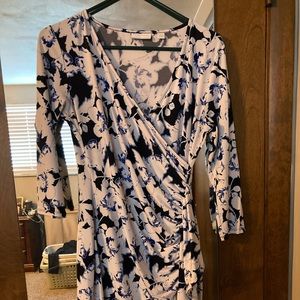 Navy/white business professional dress